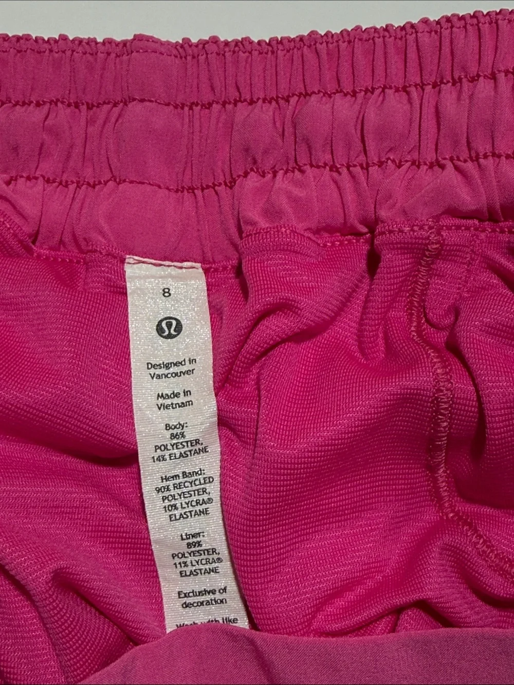 lululemon athletica Bright Hot Pink Run Shorts 8 - Picture 9 of 13